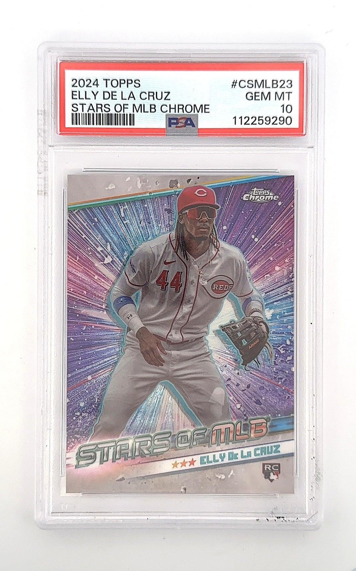 2024 Topps Stars of MLB Chrome Elly De La Cruz #CSMLB-23 PSA 10 — front
