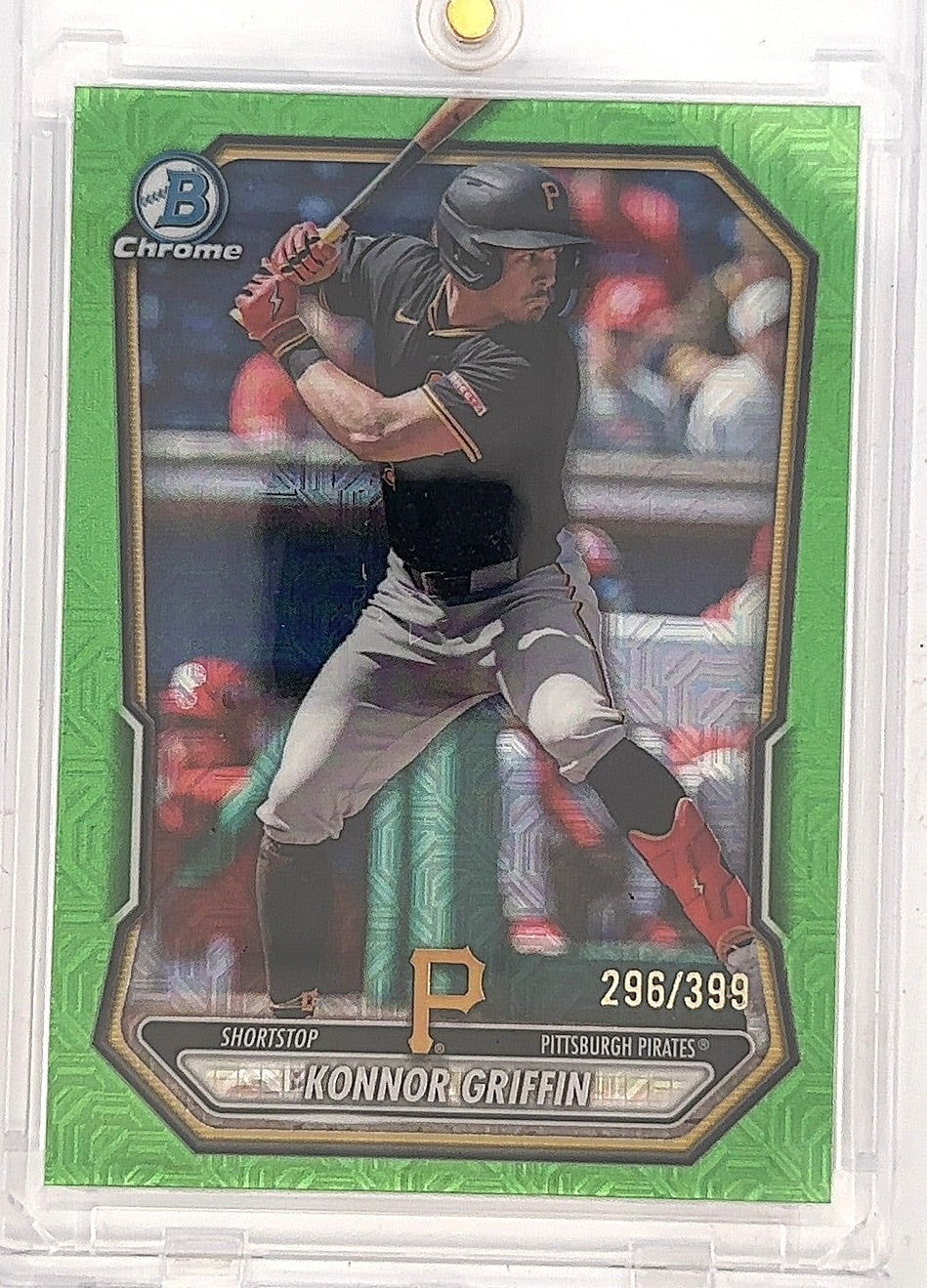 2026 Bowman Chrome Prospect Konnor Griffin [Green Mojo Refractor] #BCP-92 — front