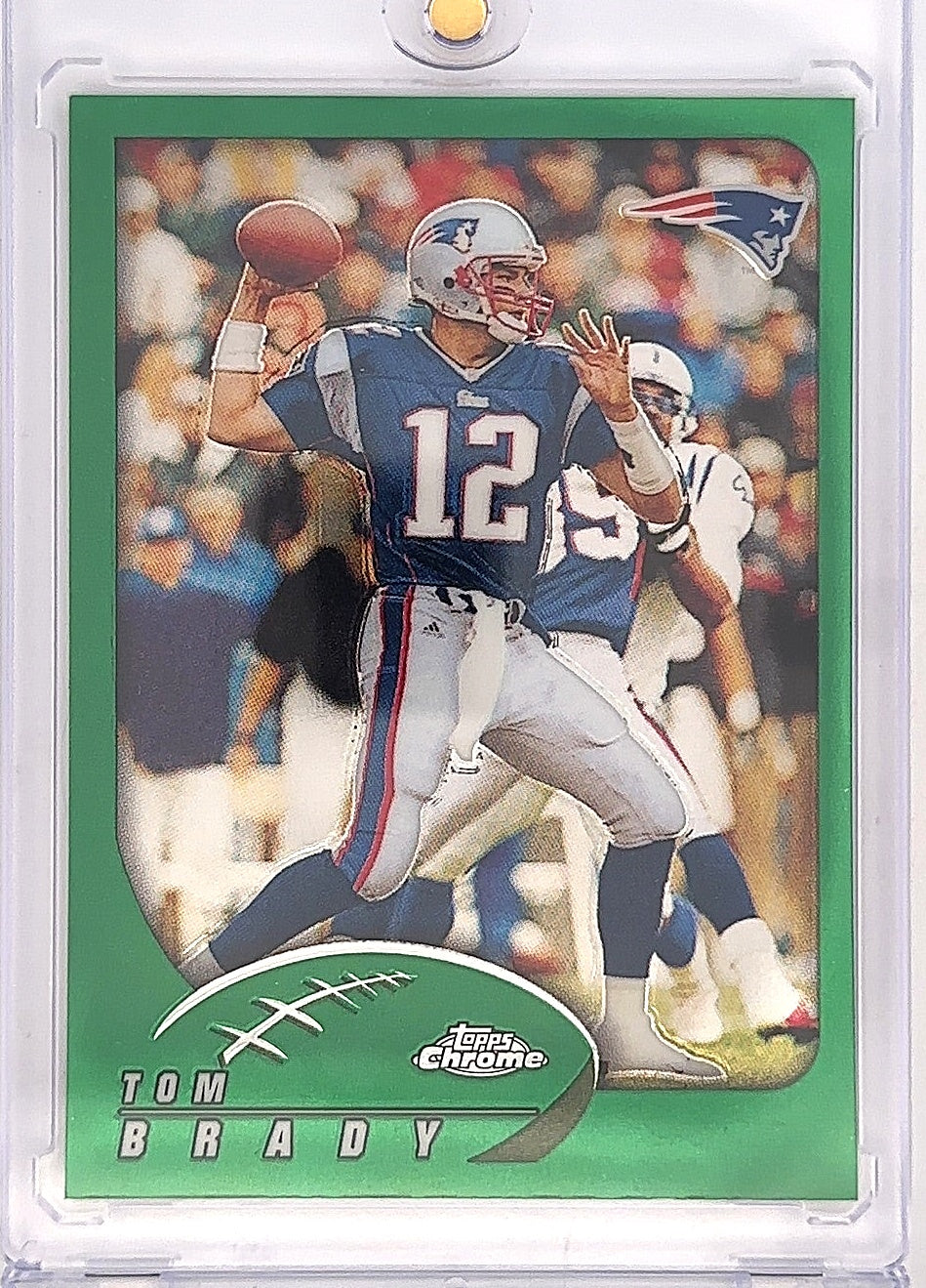 2002 Topps Chrome Tom Brady #100 — front