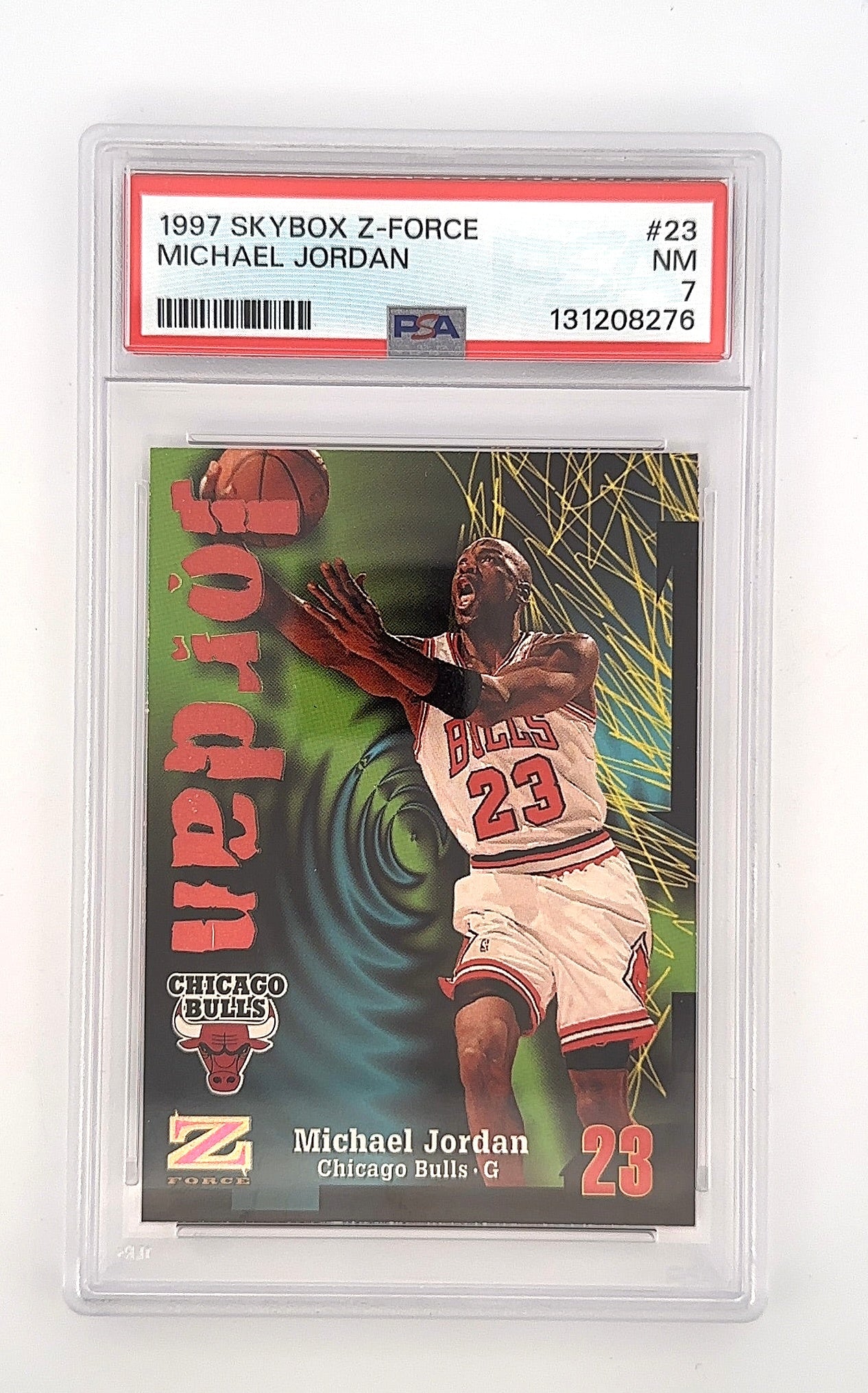 1997 Skybox Z Force Michael Jordan #23 PSA 7 — front