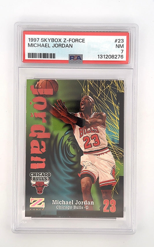 1997 Skybox Z Force Michael Jordan #23 PSA 7 — front