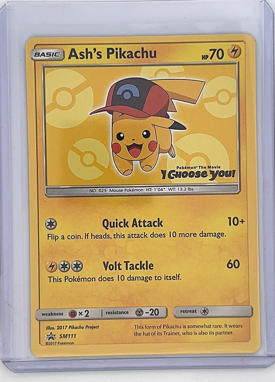 Ash's Pikachu - SM111 #SM111 — front