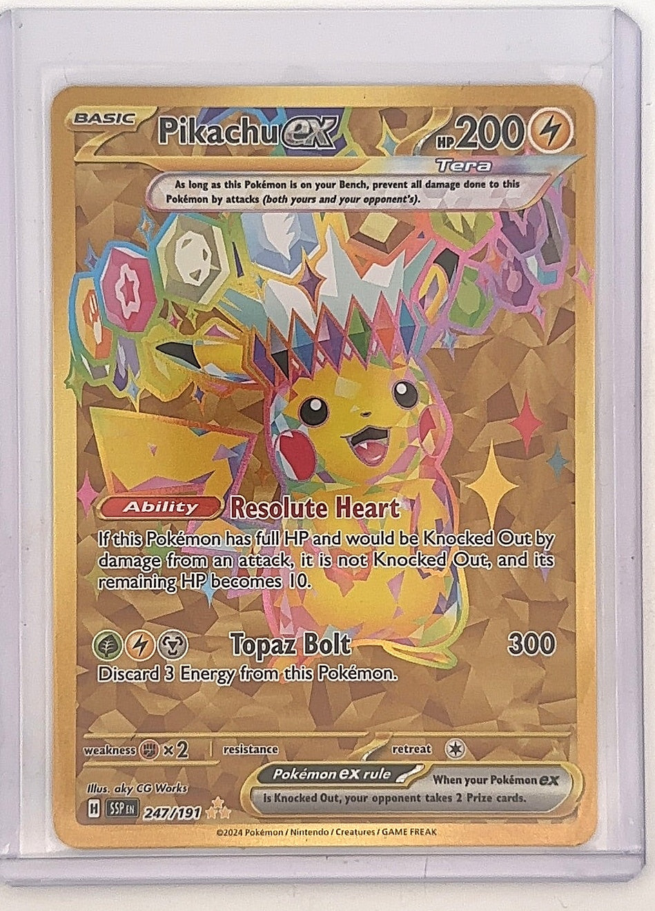 Pikachu ex - 247/191 #247/191 — front
