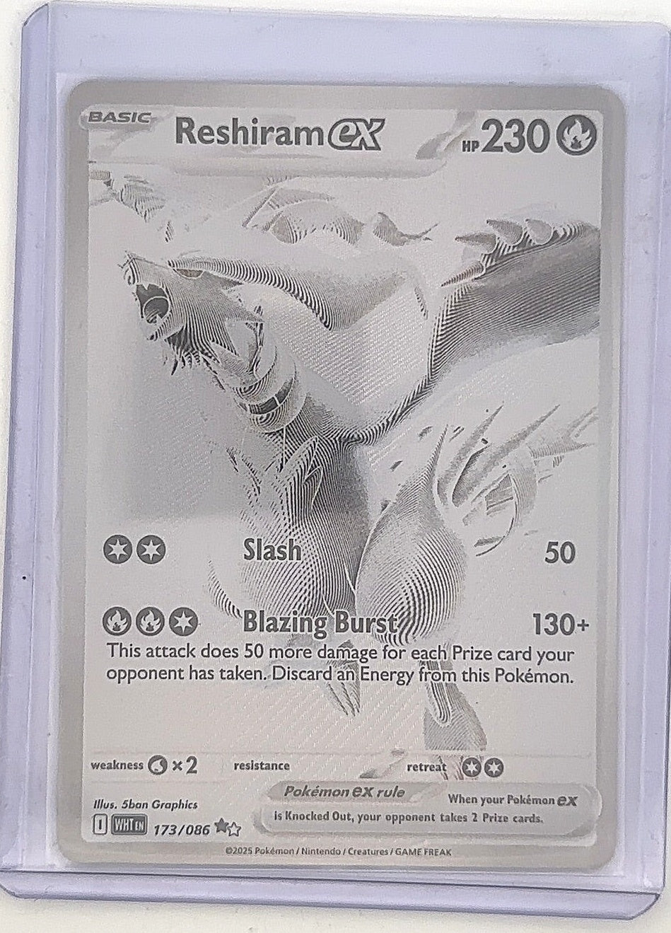 Reshiram ex - 173/086 #173/086 — front