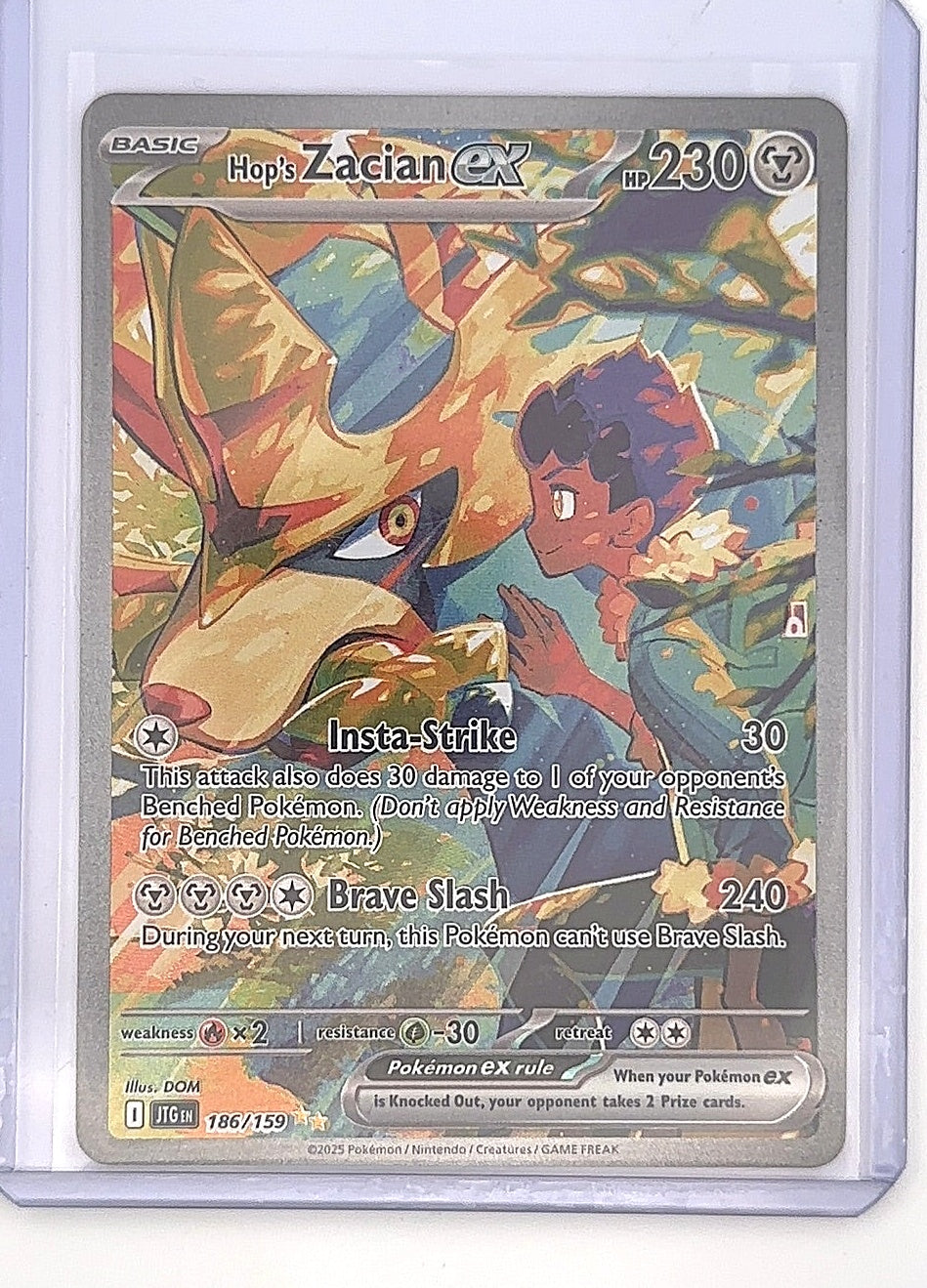 Hop's Zacian ex - 186/159 #186/159 — front