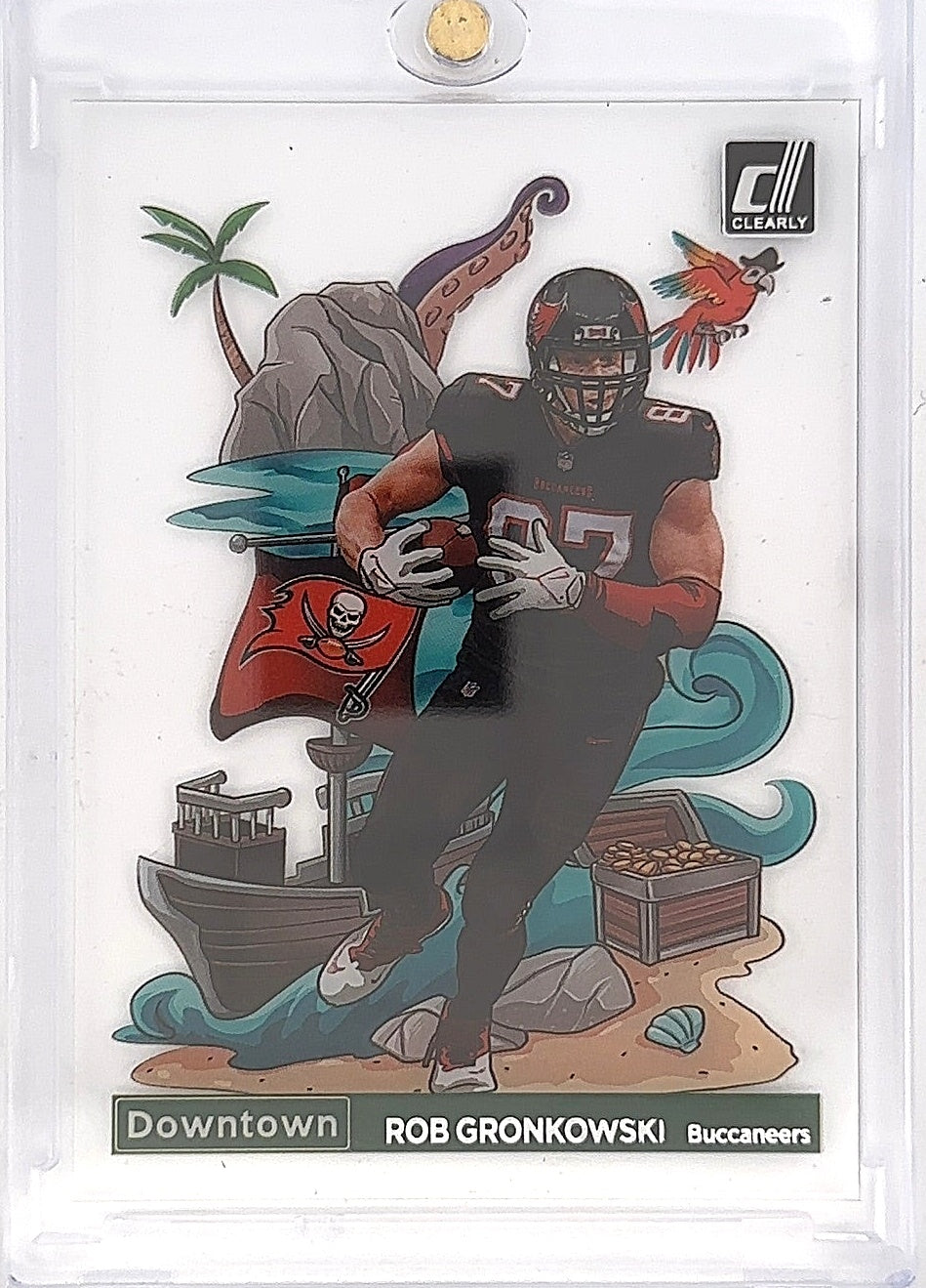 2022 Panini Clearly Donruss Downtown Rob Gronkowski #DT-RG — front