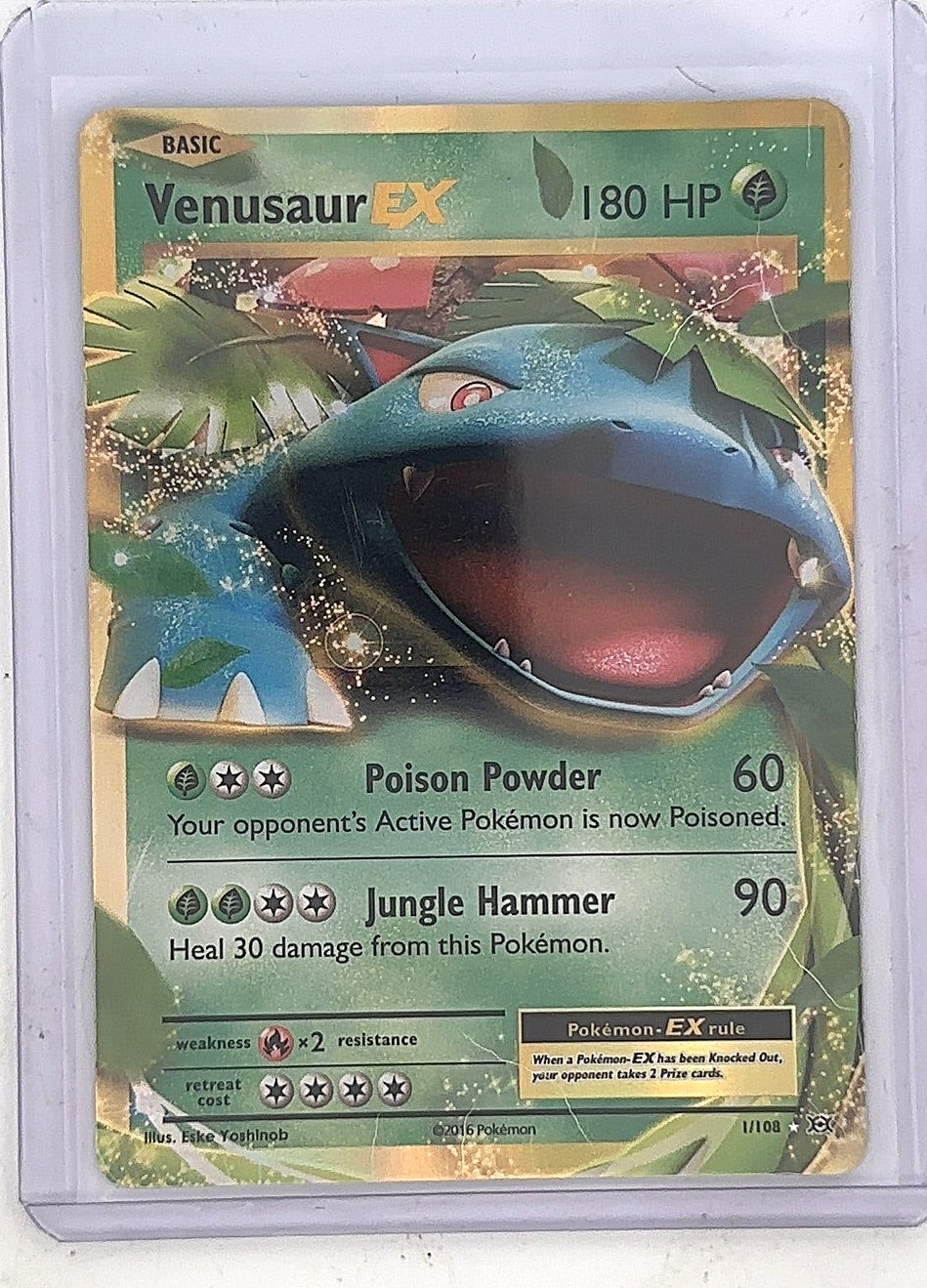 Venusaur EX #1/108 — front