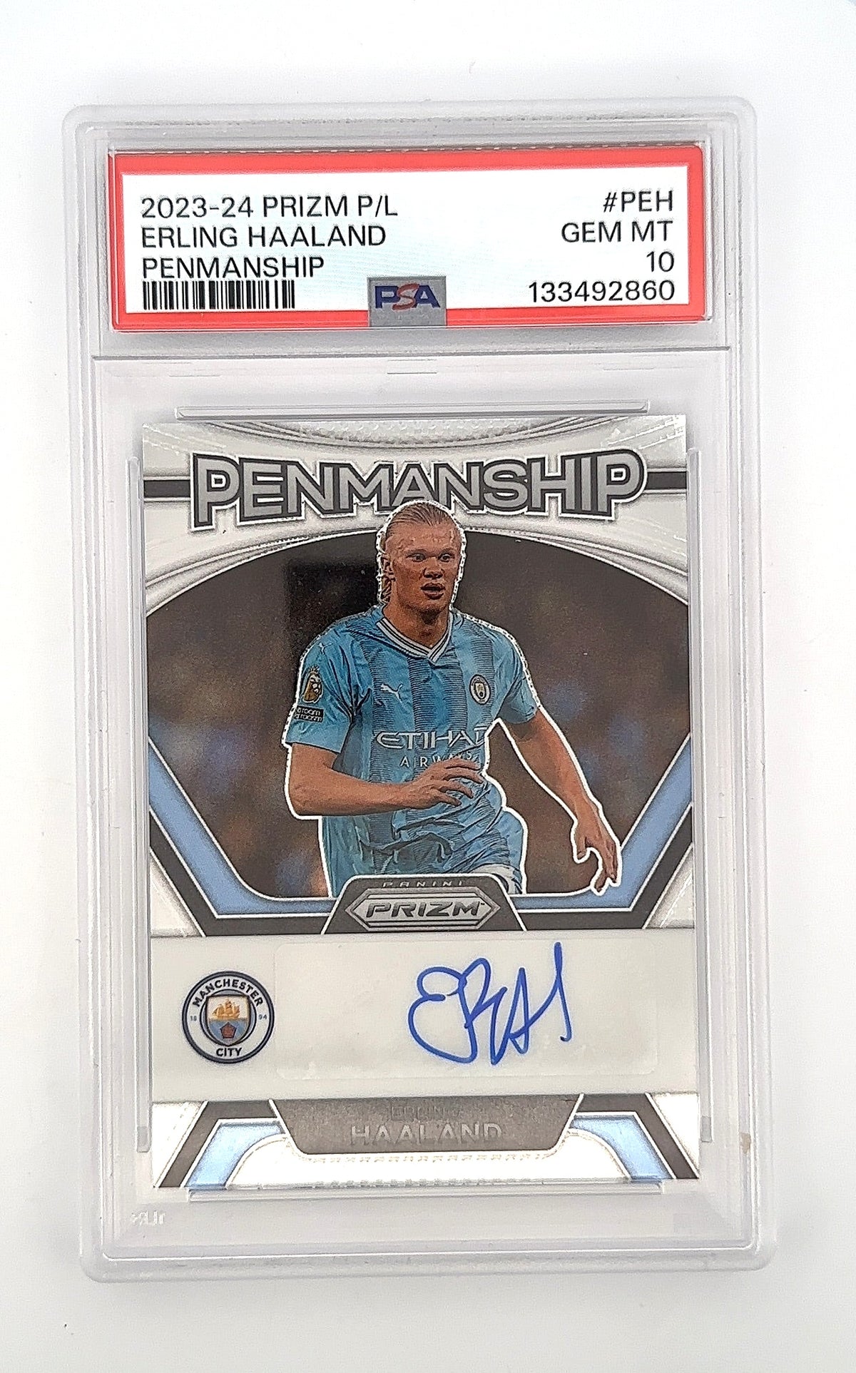 Erling Haaland 2023-24 Prizm PSA GEM MT 10 — front