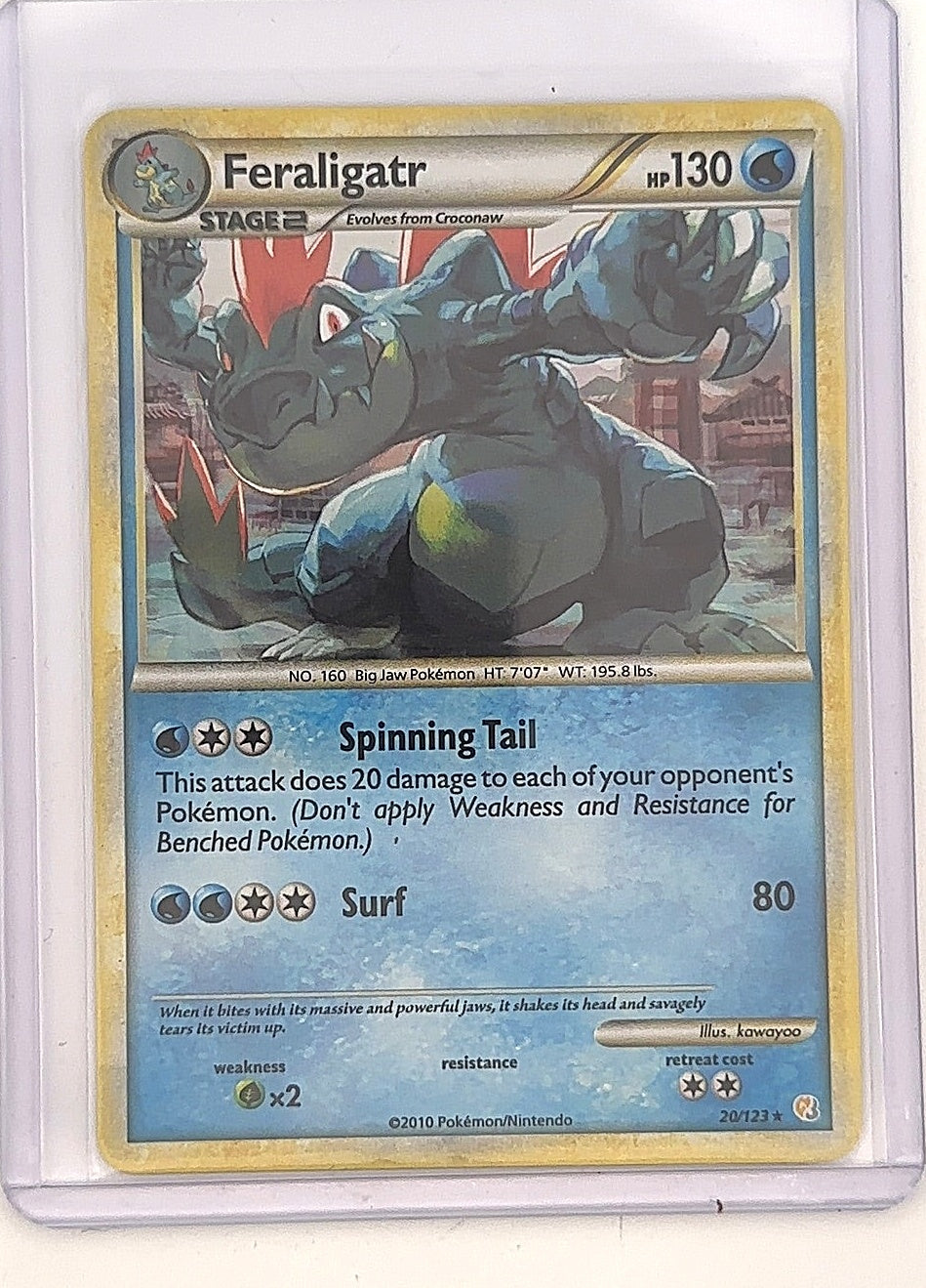 Feraligatr #20/123 Cracked Ice Deck Exclusive — front