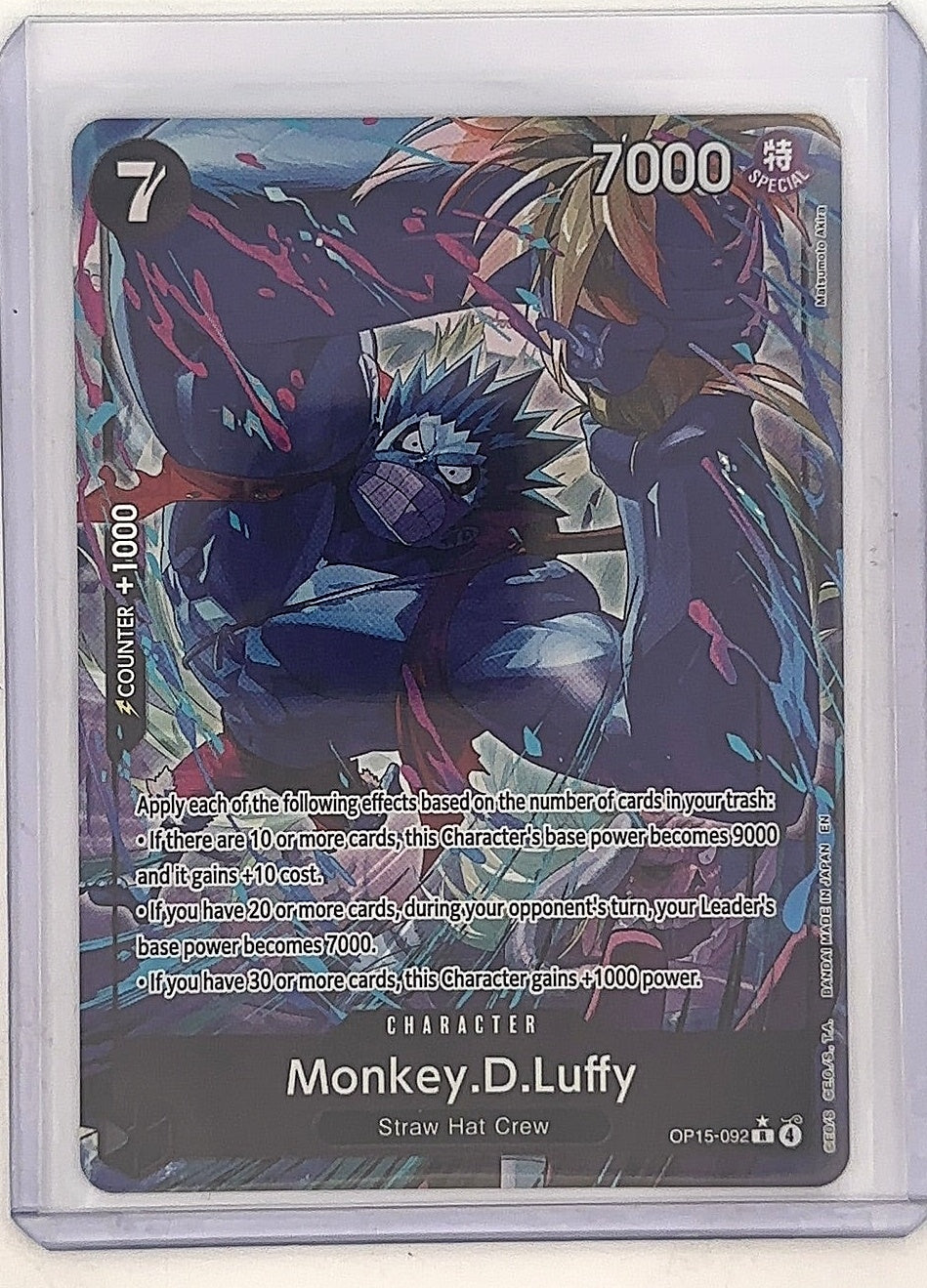 One Piece Monkey.D.Luffy OP15-092 R — front