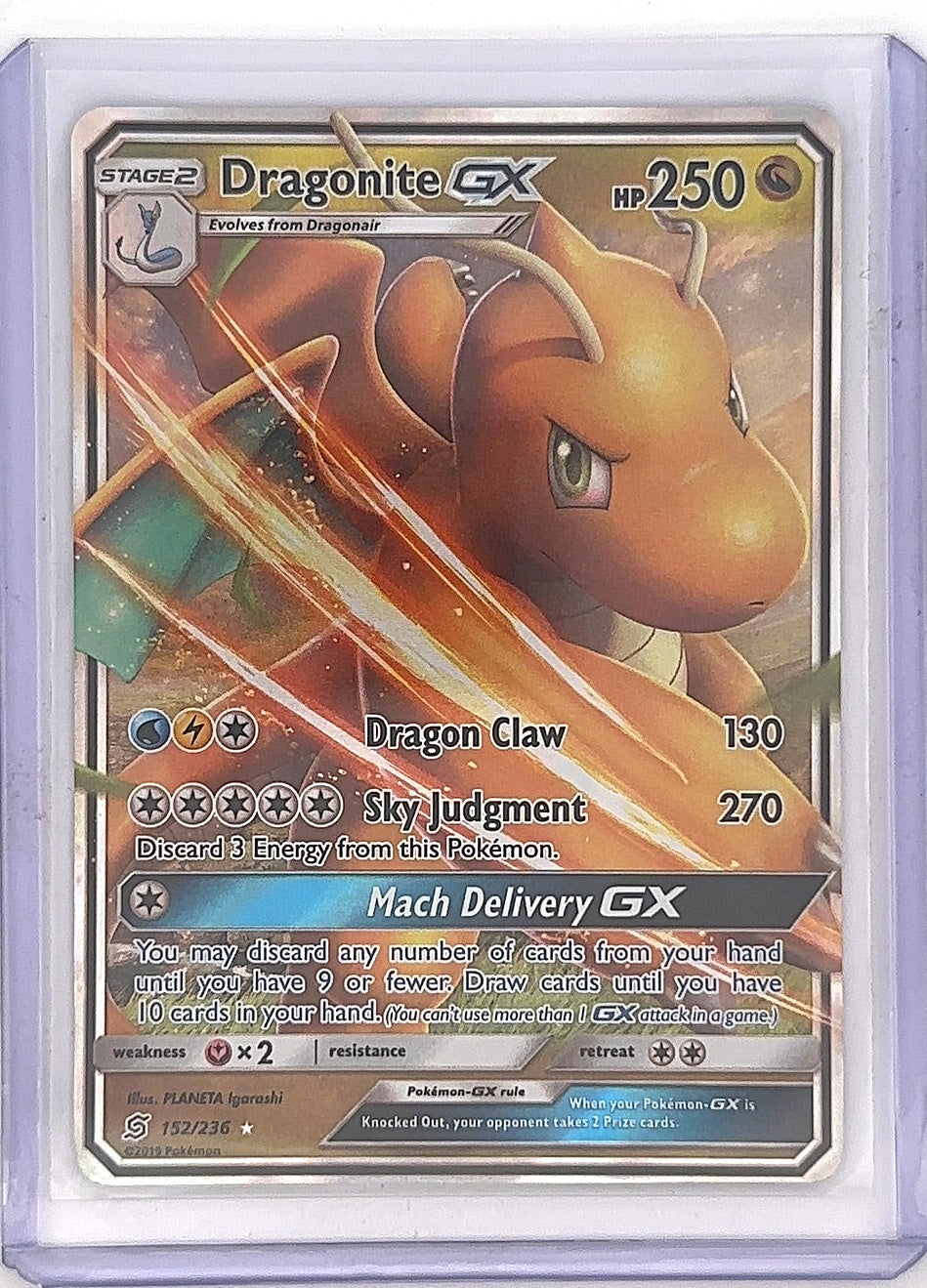 Dragonite GX #152/236 — front