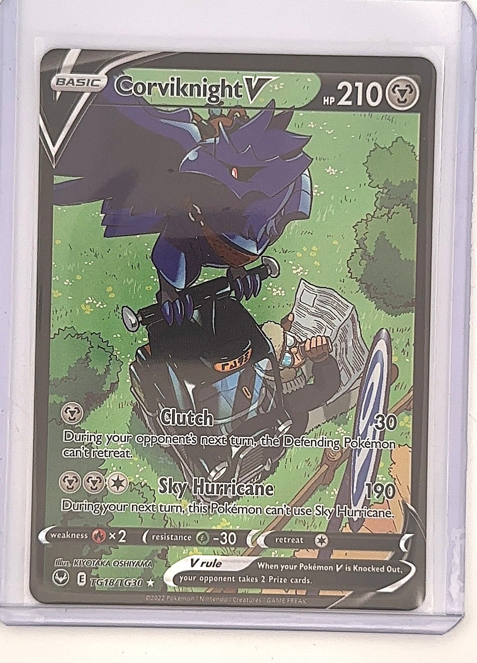 Corviknight V #TG18/TG30 — front