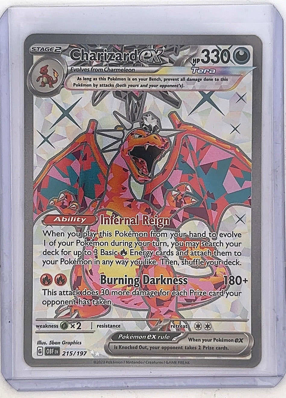Charizard ex - 215/197 #215/197 — front