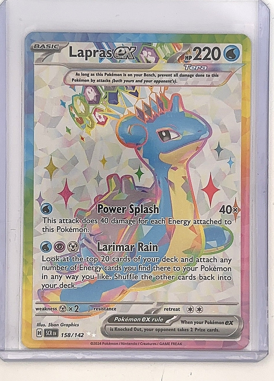 Lapras ex - 158/142 #158/142 — front