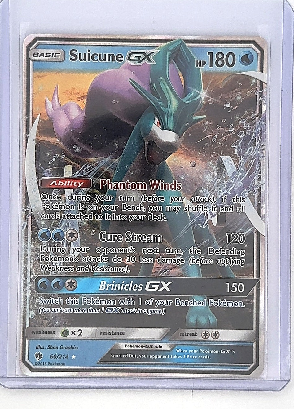 Suicune GX #60/214 — front