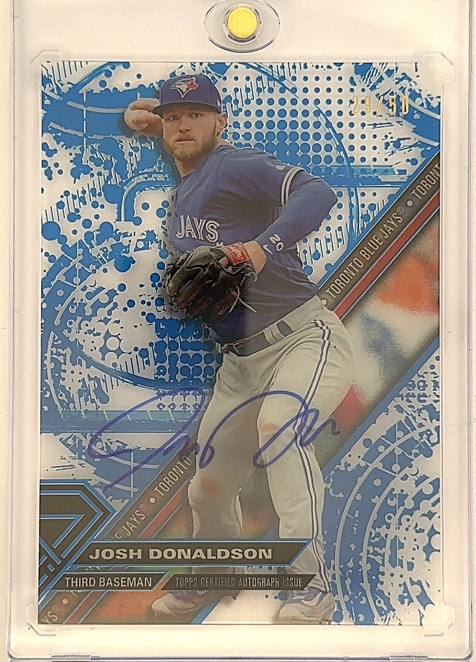 Josh Donaldson Topps Autograph Issue 29/50 — front
