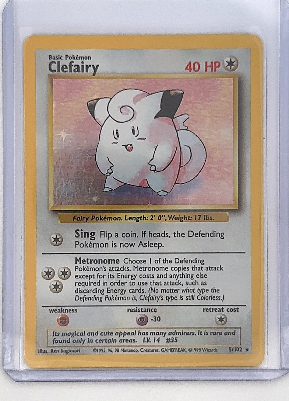 Clefairy #005/102 — front