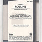 2024 Topps Museum Collection Archival Autograph Jimmy Rollins #AA-JRO /199 — back