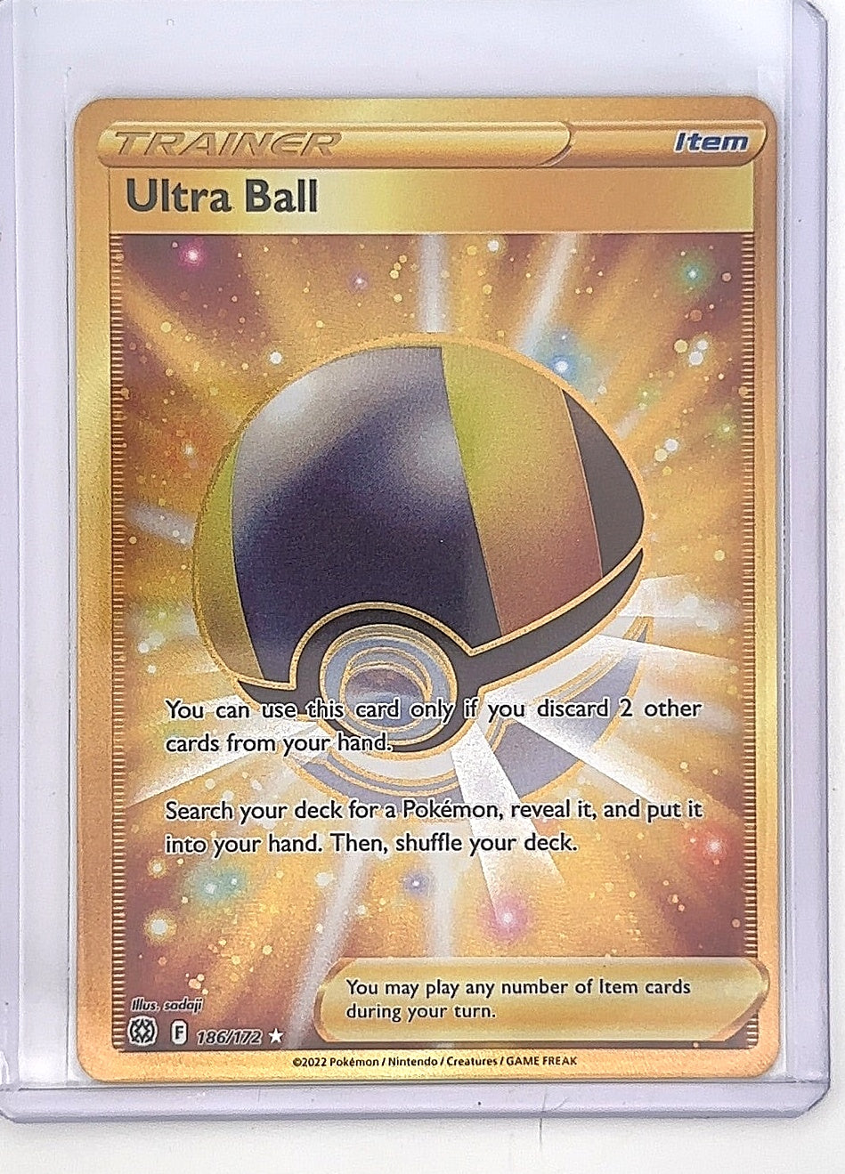 Ultra Ball (Secret) #186/172 — front
