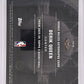 2025 Topps Three Rookie Relic Autograph Derik Queen [Blue] #RRA-DQ — back