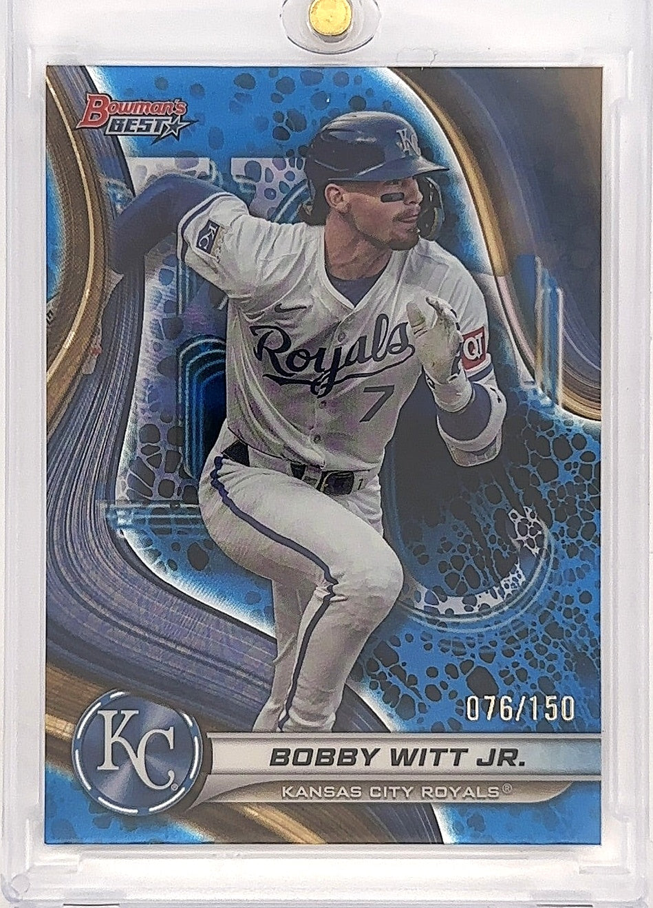 2024 Bowman's Best Bobby Witt Jr. [Blue Refractor] #30 — front