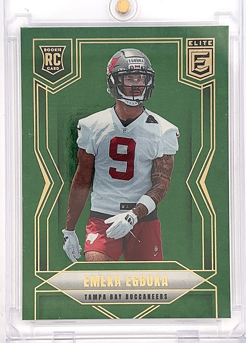 2025 Panini Donruss Elite Emeka Egbuka [Green Disco] #102 — front