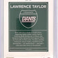 2024 Panini Donruss Optic Downtown Legends Lawrence Taylor #10 — back
