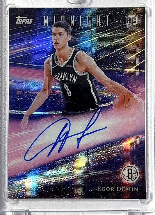 2025 Topps Midnight Rookie Horizon Signature Egor Demin [Dusk] #RHS-ED AUTO — front