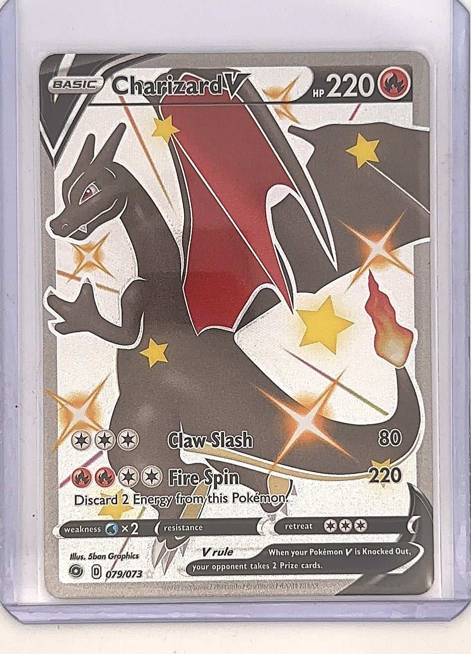 Charizard V (Secret) #79/73 — front