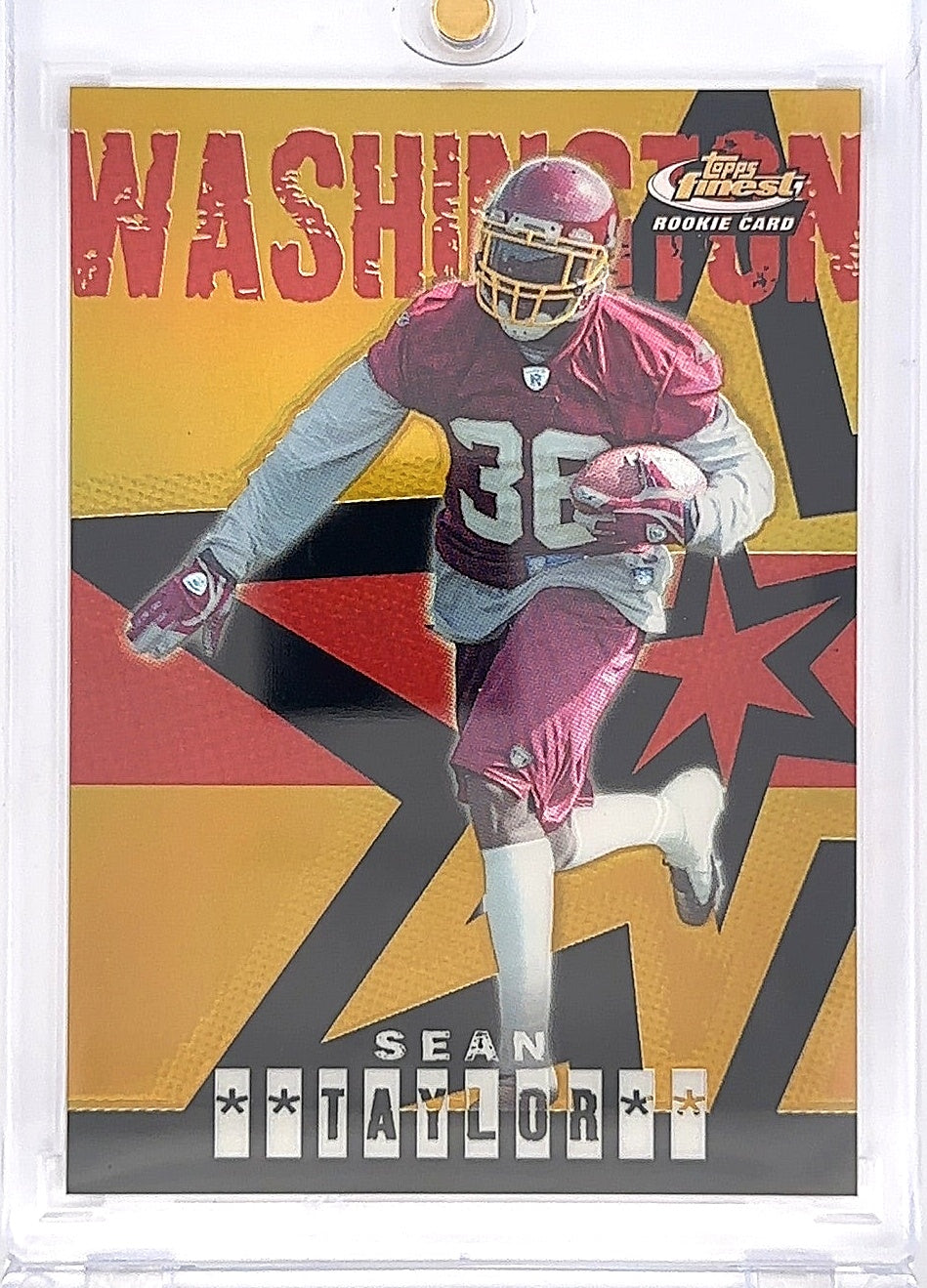 2004 Topps Finest Sean Taylor [Gold Refractor] 31/50 #65 — front