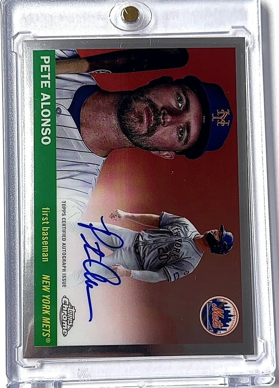 2025 Topps Chrome Platinum Autograph Pete Alonso #CPA-PA AUTO — front