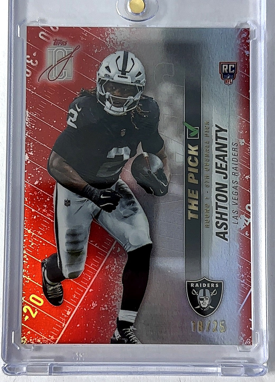 2025 Topps Signature Class The Pick Ashton Jeanty /25  #TP-19 — front