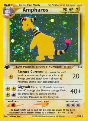 Ampharos #01/64 — stock