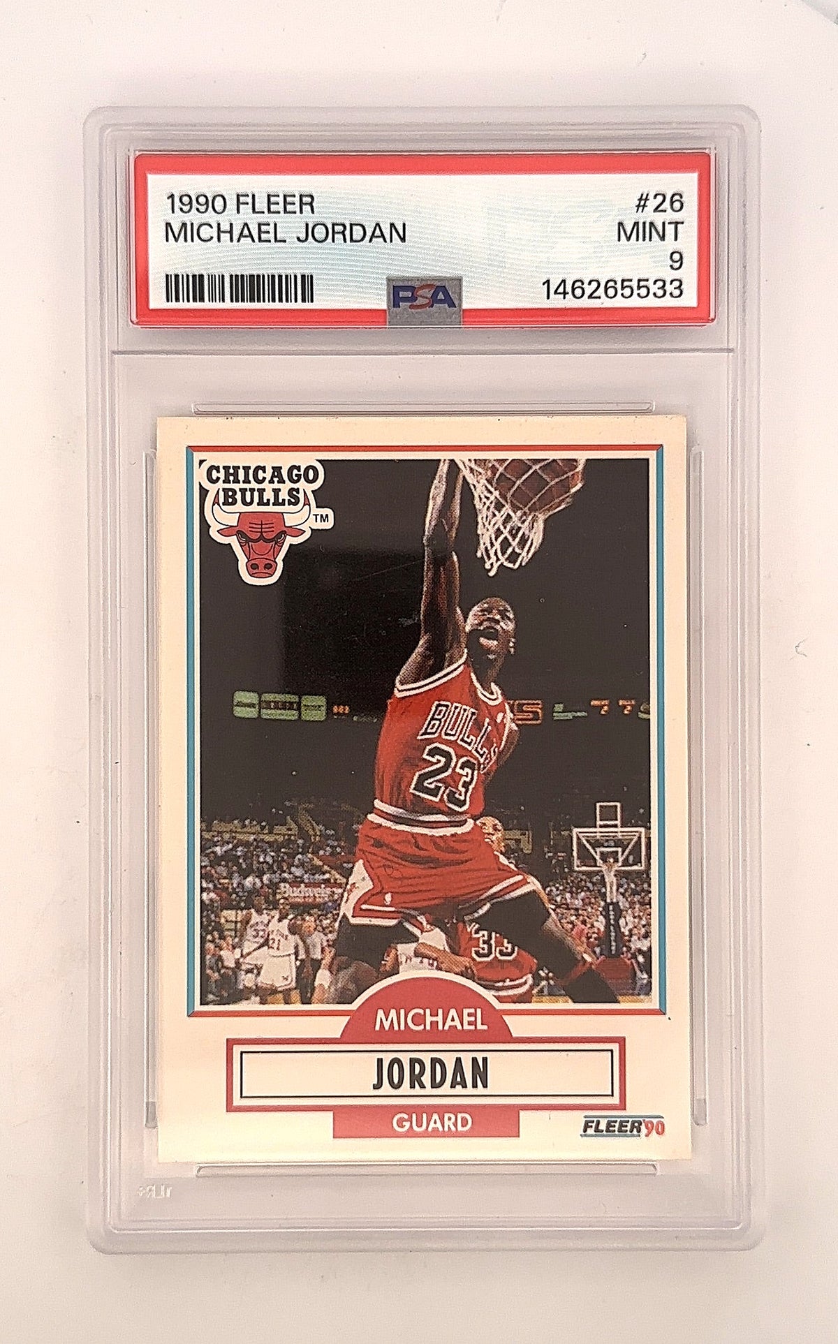 1990 Fleer Michael Jordan #26 PSA 9 — front