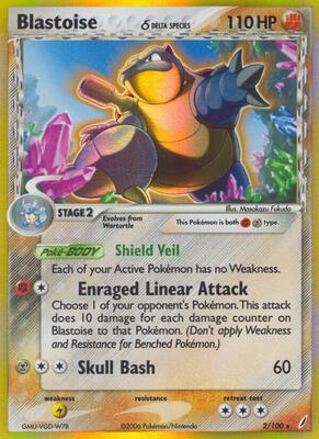Blastoise (Delta Species) #2/100 — stock