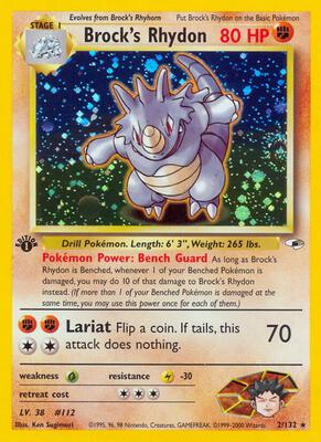 Brock's Rhydon #002/132 — stock