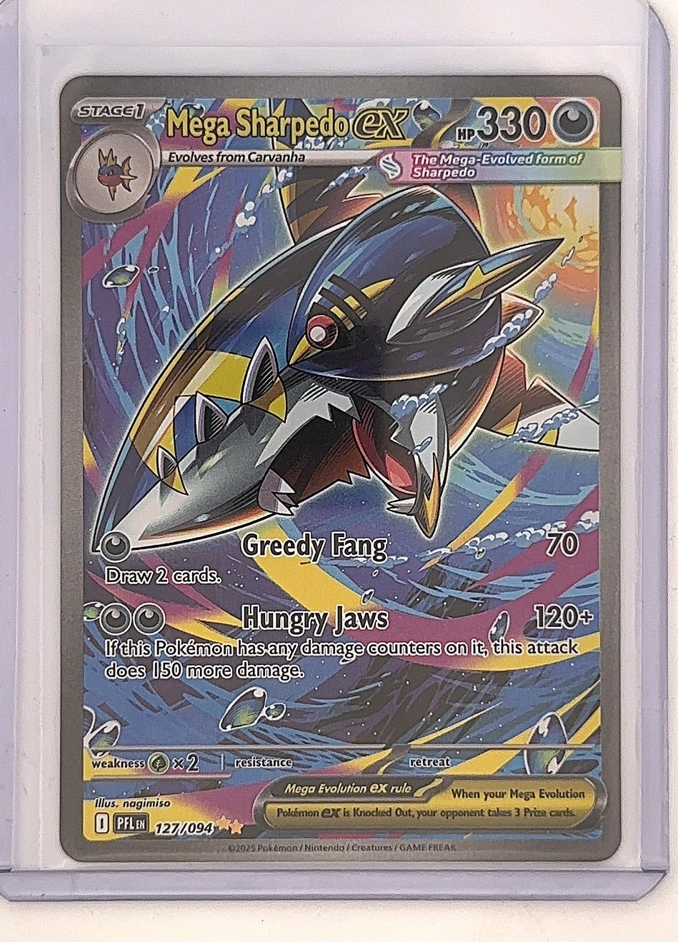 Mega Sharpedo ex - 127/094 #127/094 — front