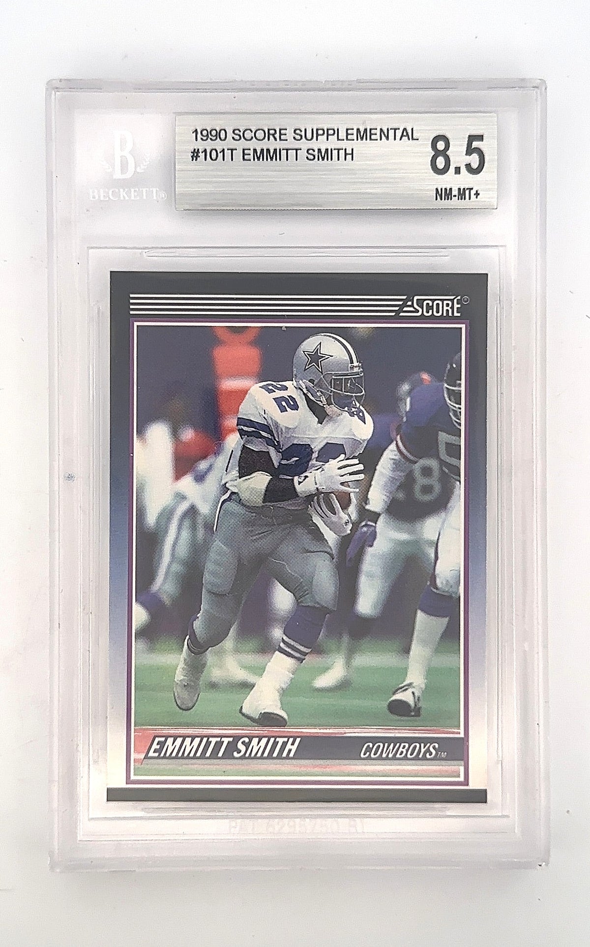 Emmitt Smith 1999 Score Supplemental #101T BGS MINT 9 — front