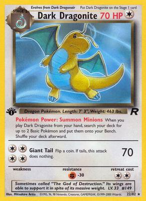 Dark Dragonite (22) #22/82 — stock