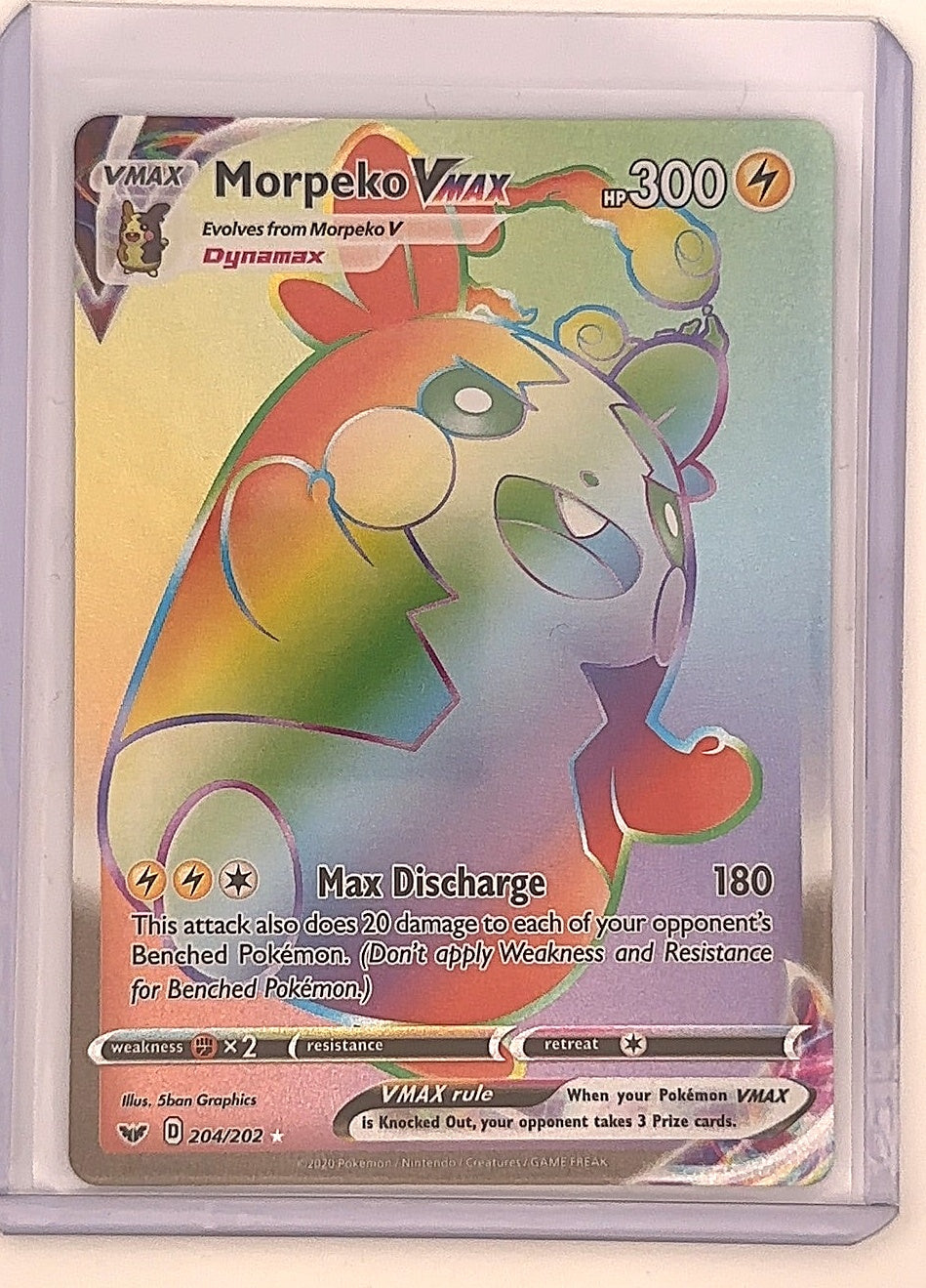 Morpeko VMAX (Secret) #204/202 — front