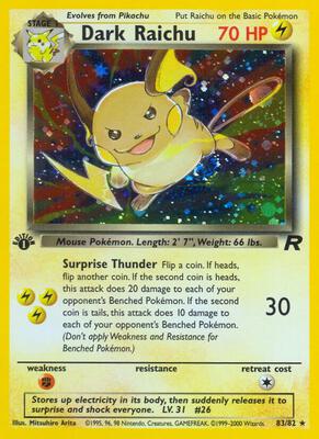 Dark Raichu #83/82 — stock