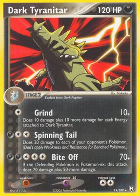 Dark Tyranitar - 019/109 #19/109 — stock