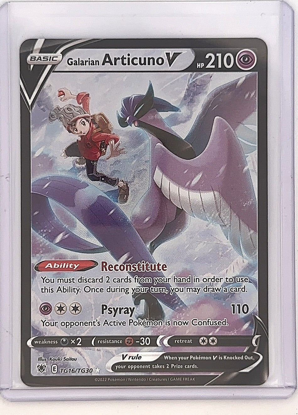 Galarian Articuno V #TG16/TG30 — front