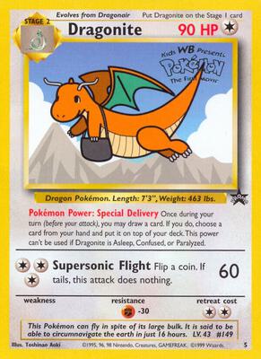 Dragonite (Movie Promo) #05/53 PSA MINT 9 — stock