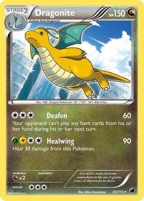 Dragonite #83/116 — stock