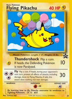 Flying Pikachu #25/53 — stock