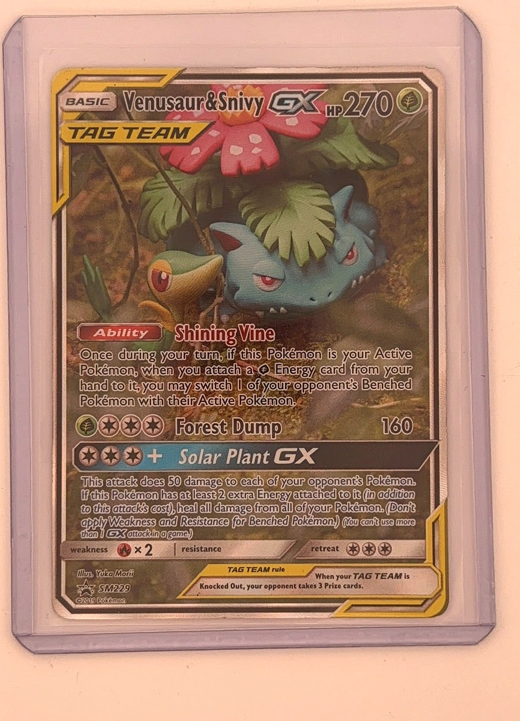 Venusaur & Snivy GX - SM229 #SM229 — front