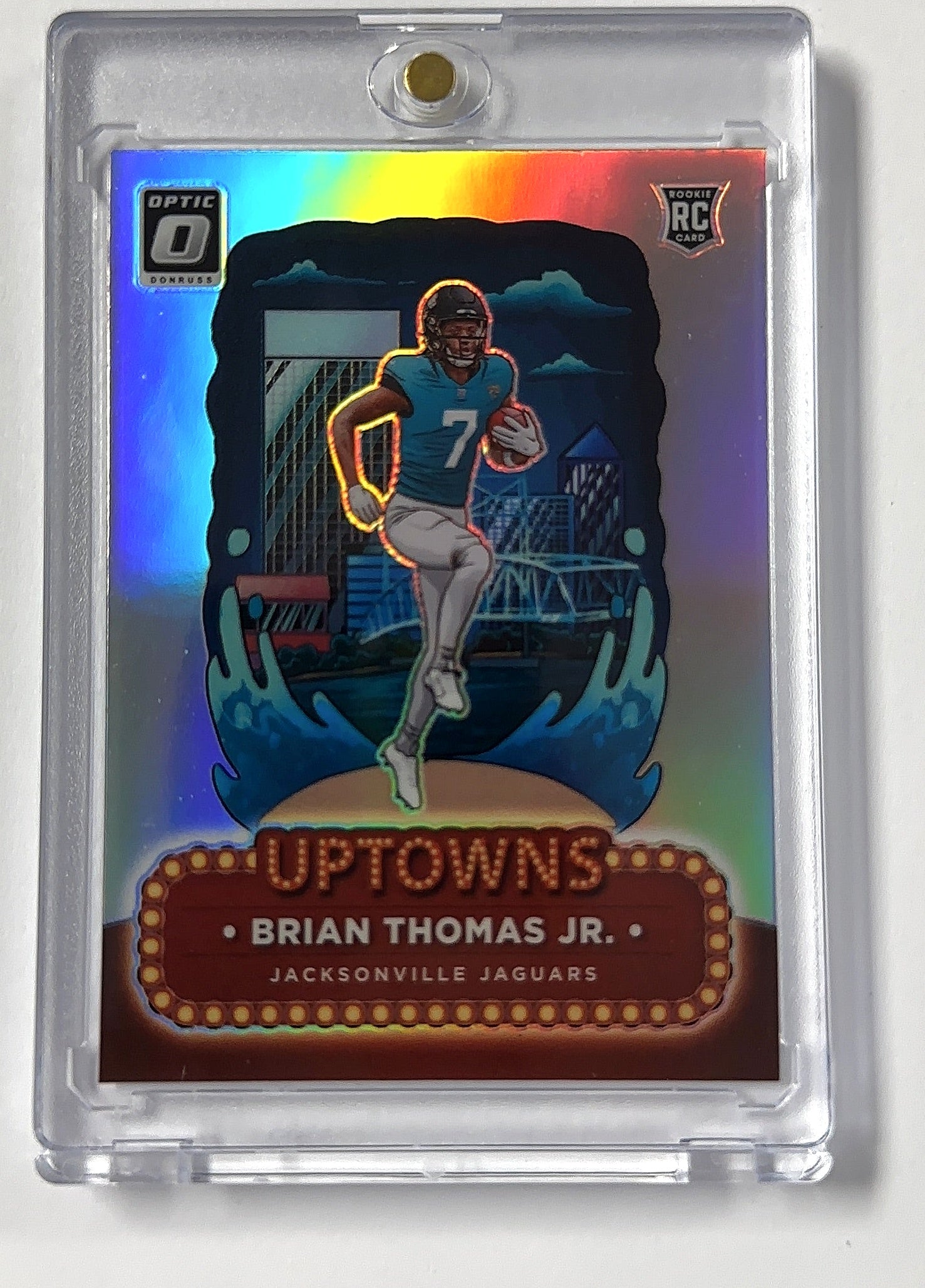Brian Thomas Jr. RC Uptown Donruss Optic Downtown — front