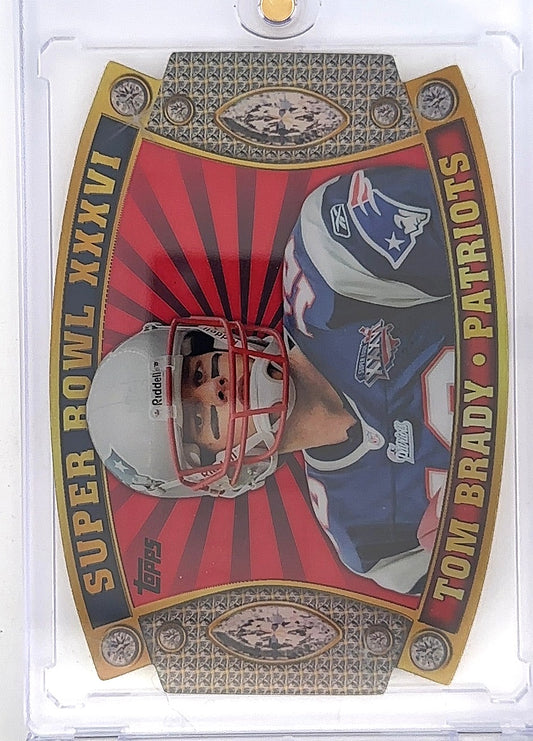 2011 Topps Super Bowl Legends Die Cut Tom Brady #SB-7 — front