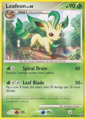 Leafeon (24) #24/100 PSA EX-MT 6 — stock